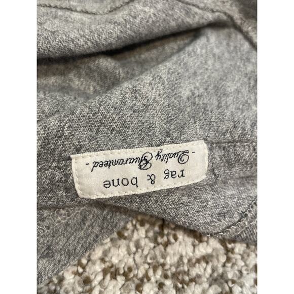 Rag & Bone Alphabet Print Crew Pocket T-Shirt Gray “G” Size XXL - Picture 9 of 9